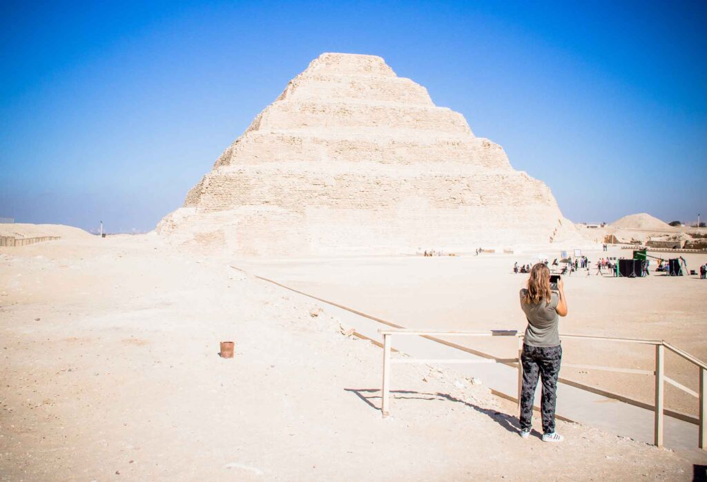The step pyramid of Djoser Saqqara - Cairo